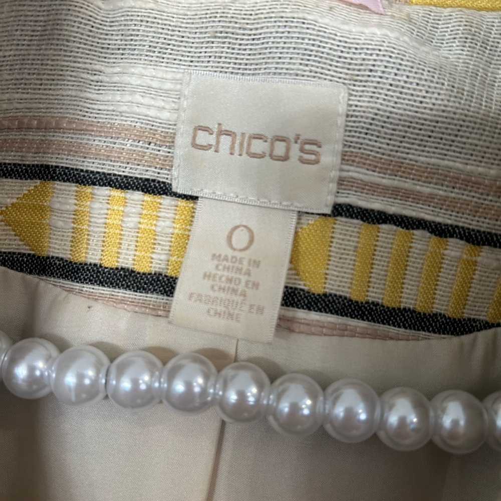 Chico's Multicolor Aztec Striped Bomber Jacket - Picture 3 of 4